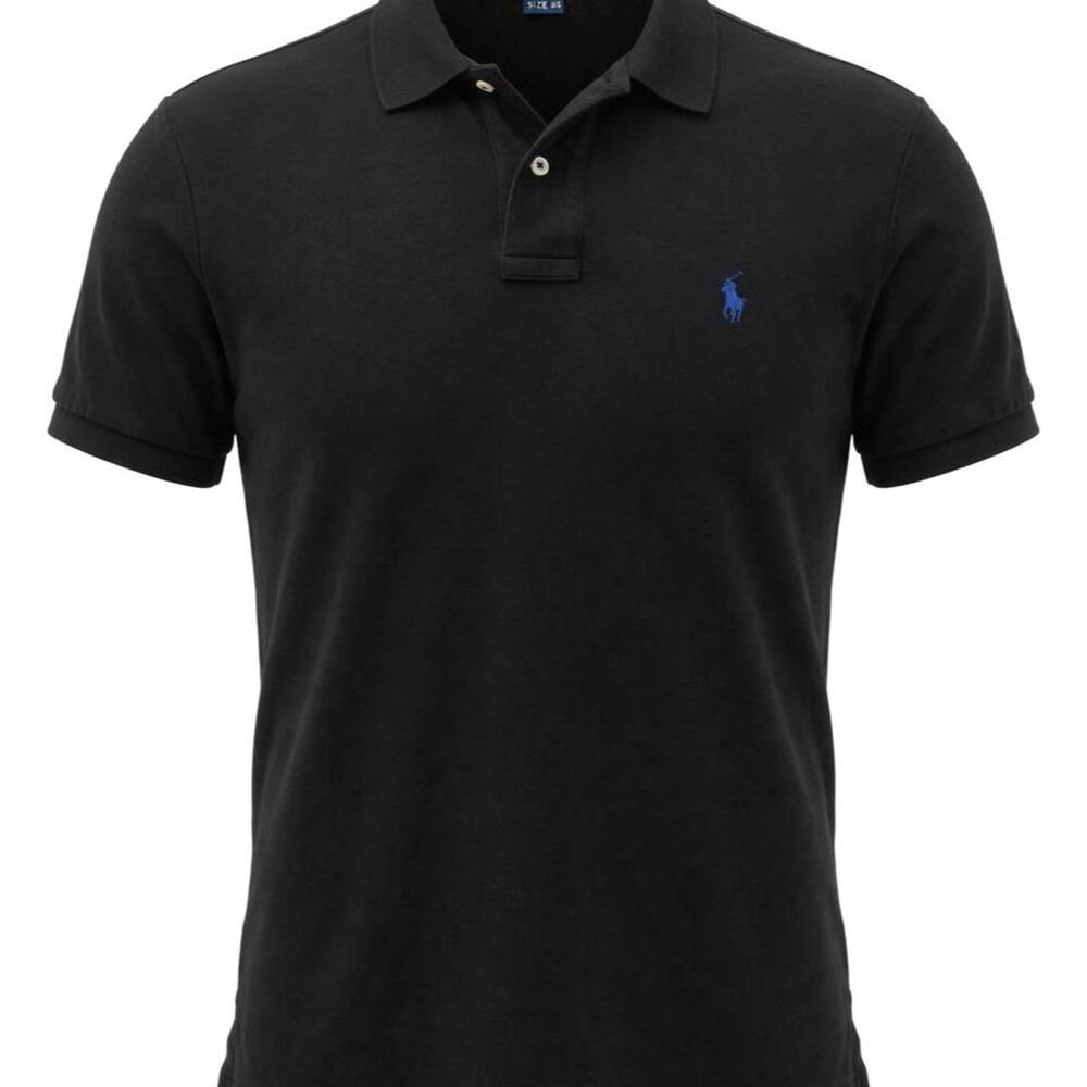 Polo Ralph Lauren Shirt Mens Large L Black Pony Logo